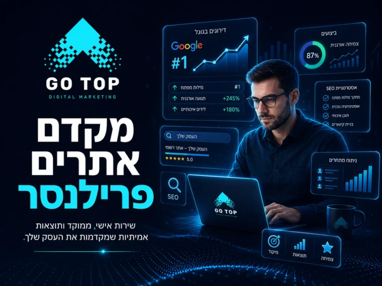 מקדם אתרים פרילנסר