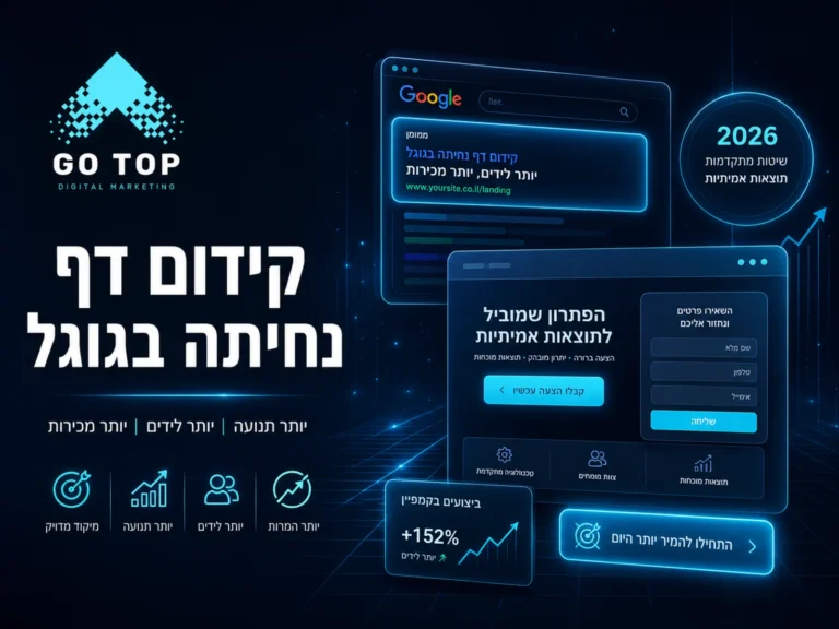 קידום דף נחיתה בגוגל